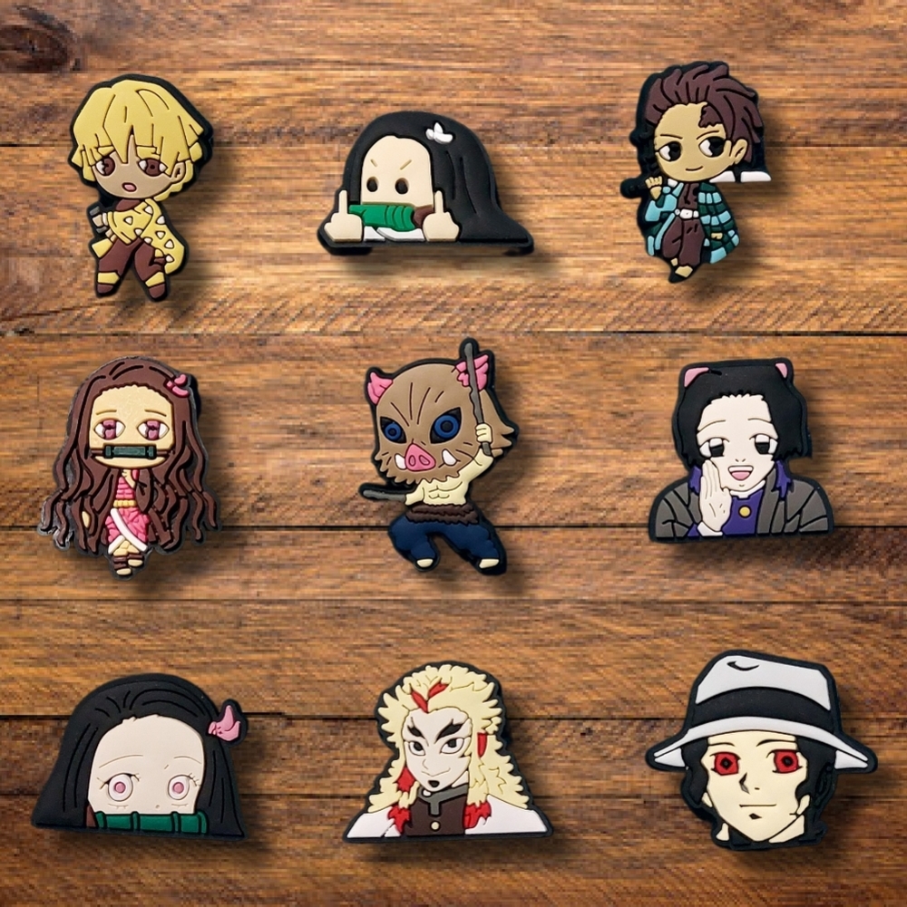 💖3 Charms for $9💖 Muzan Kibutsuji Croc Charm Demon King Jibbitz - Demon Slayer - Picture 3 of 6